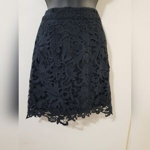 Banana Republic Black Lace Pencil Skirt Size 2